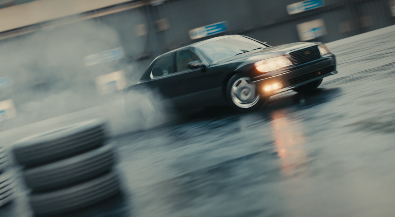 Lexus LS400 Drifting Animation